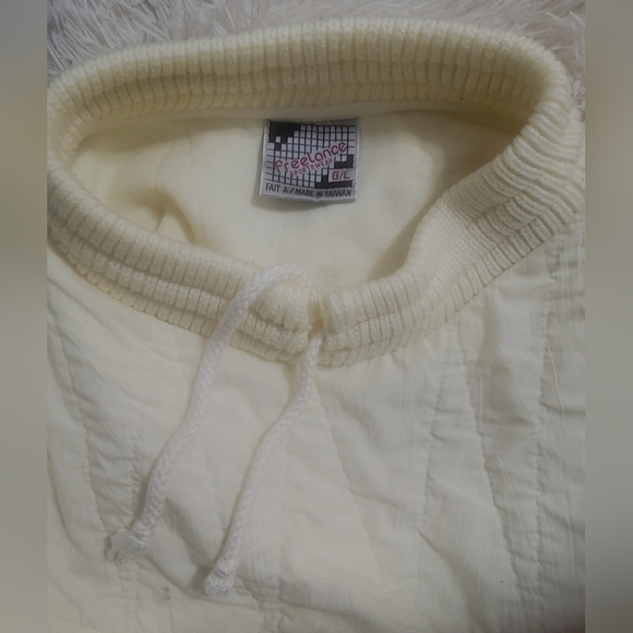 Freelance Sportswear Vintage Fleece Knit Quilted Pullover Sweater - Picture 4 of 4